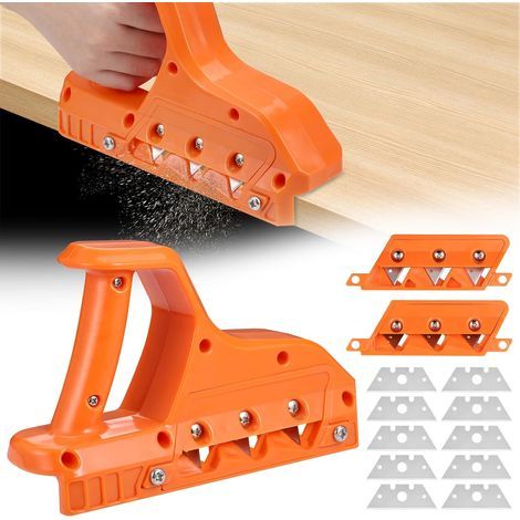 Placo Hobel mit 45°- und 60°-Klingen, robuster Gipskartonschneider, vielseitiger manueller Gipskartonplattenmonteur mit 10 Ersatzklingen (1/5)