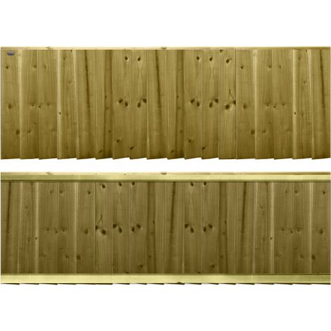 Premier 6ft x 2ft Feather Edge Semi-Braced Garden Fence Panel (1/4)