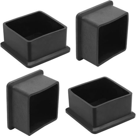 Set di 4 protezioni per gambe di mobili, protezioni per gambe di tavoli, protezioni per pavimenti, coperture protettive, tessuti per la casa, plastica, 3 x 3 x 2,7 cm. Per sedie da cucina, tavoli, sal (1/5)