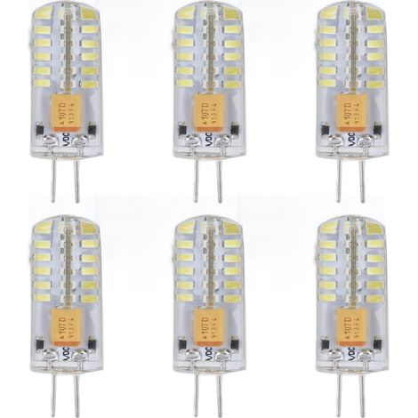 Ampoule LED facile à installer, 6 pièces, Transmission de la lumière, couleur de sortie uniforme pour fête à domicile, blanc pur 12VP (1/5)