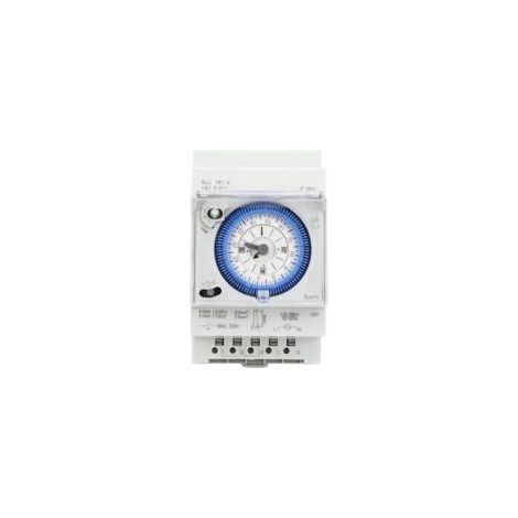 Interruptor horario programable, interruptor temporizador mecánico, controlador semanal manual/automático de 16 A para equipos de iluminación eléctrica domésticos de bricolaje - Crezuo