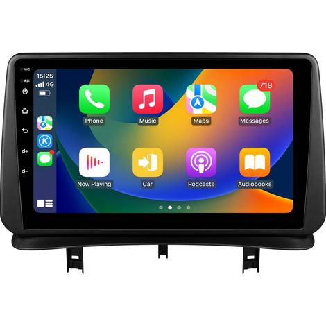 Autoradio 9" pour Clio 3 2005-2014 4 cœurs 2 Go et 64 Go de mémoire, prend en charge Carplay/Android Auto, commande au volant, Wi-Fi/4G, AM/FM (1/5)