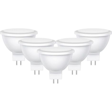 LAMPARAS LED MR16 6W LUZ FRIA DICROICA ECORAEE 0,11 INCL. PACK 5 (1/3)