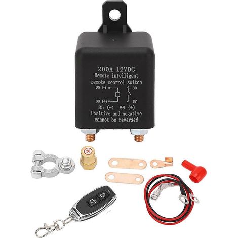 Fern-Batterietrennschalter 12V 200A Kfz-Funk-Stromabschaltung Doppel-Auto-Isolator