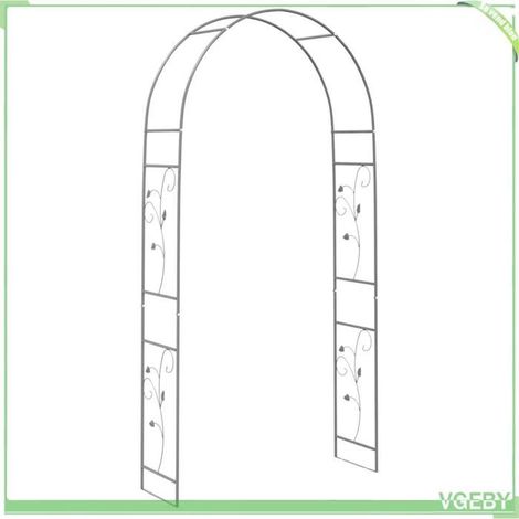 Arche de jardin - FAFEICY - 42021351 - Motif floral - Noir - 115 x 37 x 231 cm (1/5)