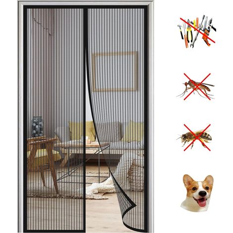 Magnetic Mosquito Net Door, Magnetic Mosquito Net, Magnetic Ultra Fine Mesh Automatic Closure Anti-Fly Curtains Easy Installation (1/5)