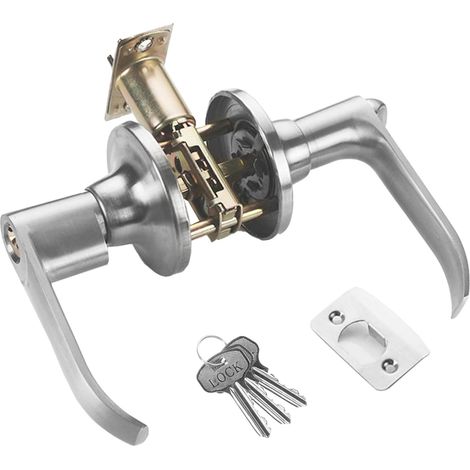 Serrure de porte intérieure Gatuida 1 avec bouton pour chambre et sall (1/5)