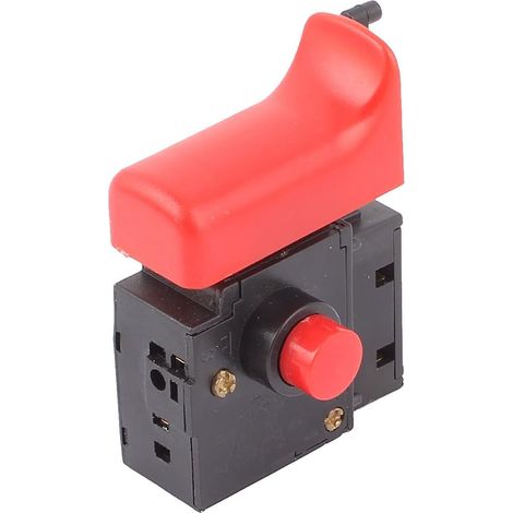 Noir Électricité FA2-6/1BEK 250V 6A 5E4 Verrouillage Régulateur De Vitesse Perceuse Électrique Interrupteur Interrupteurs et variateurs d'intensité À Gâchette (1/2)
