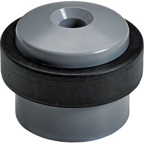 Hettich Türstopper 30,0 x 29/35 mm grau/schwarz - 2 Stück Möbelbeschläge