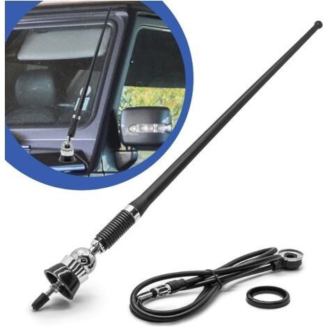 Waterproof AM FM Car Radio Antenna - Flexible Rubber - IP66 Rated - Reliable Reception in Marine and Automotive Environments (1/5)