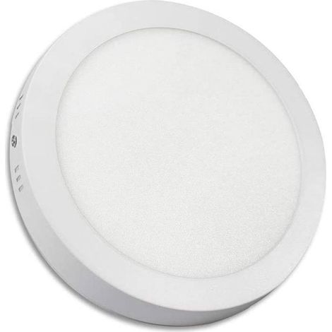 Plafoniera tonda a led montaggio esterno 6 watt luce bianca fredda 6500k driver incluso forma circolare in alluminio (1/3)