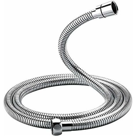 Flexible de douche universel (1,5M), flexible de douche anti-torsion et anti-vrillage, acier inoxydable/chromé (1/5)