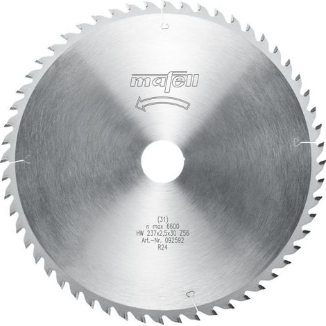 Mafell Sägeblatt HM 237 x 1,8 / 2,5 x 30 Z 56 WZ für K 85 092592