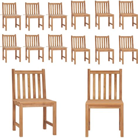 Gartenstühle 6 Stk. mit Kissen Massivholz Teak - Gartenstühle - Teak Gartenstühle - Holz Gartenstühle - Outdoor Furniture - Esszimmerstühle - Home & Living (1/5)