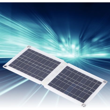 Faltbares polykristallines Solarpanel, 18V 10W Dual-USB-Solarpanel, Solarpanel für Notladung von Autos im Außenbereich. (1/5)