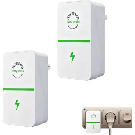 Économiseur D'énergie, Power Save Plug Boîte D'économie électrique Boîte électrique Intelligente AC 90V-250V Réducteur D'électricité(2Pack)