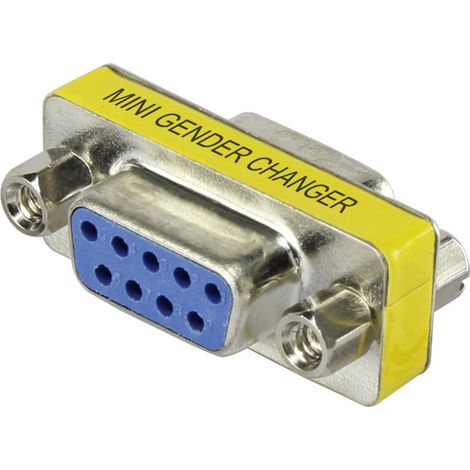 Renkforce Seriell Adapter [1x D-SUB-Buchse 9pol. - 1x D-SUB-Buchse 9pol.]  Gelb (1/2)