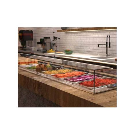 Vitrine Réfrigérée Drop-In sans Couvercle - 1050 x 310 x 40 mm mm - Sayl