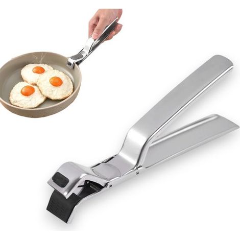 Pinces de cuisine anti-brûlures en acier inoxydable, lève-plats antidérapant pour bols, assiettes et légumes cuits à la vapeur (1/5)