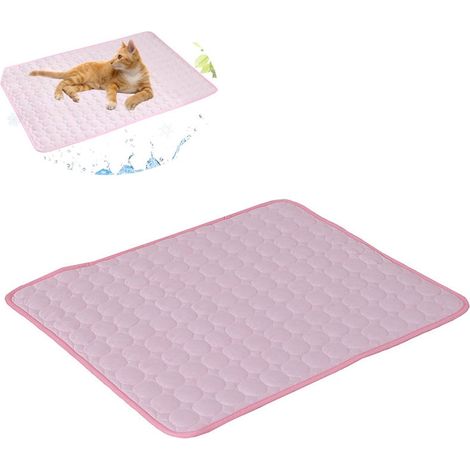 Tapis rafraîchissant pour chiens et chats - Tapis rafraîchissant durable pour animaux de compagnie - Tapis d'été pour chiens et chats, à la maison comme en voyage - Accessoires pour tapis de couchage (1/4)