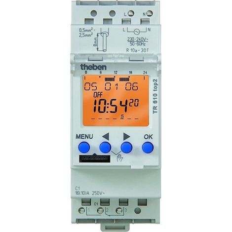 Theben 6100100 Interruttore orario 24h 7g TR610 top2 24V