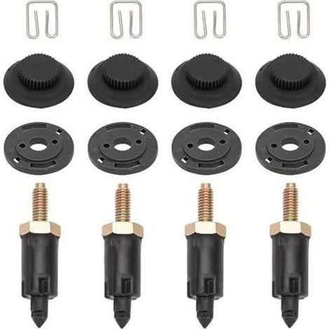 4-teiliges Motorabdeckungs-Befestigungsset für 2.0 HDI-Motoren in Berlingo, C4, C5, Xantia, Xsara, 206, 306, 307, 406, 607, 806 und Expert (Teilenummer 0137F6 13711) - Clips + Schrauben (1/5)