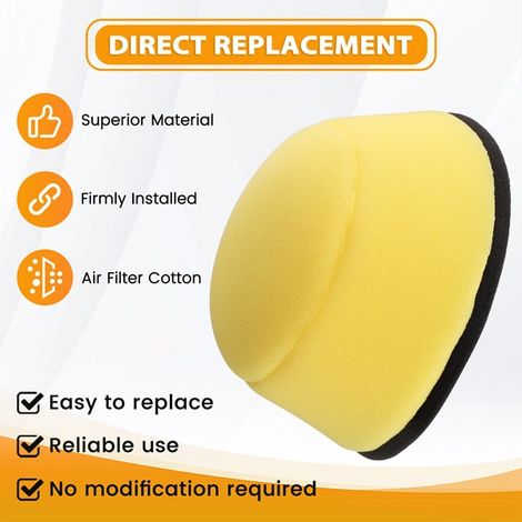 color: Yellow Material: Sponge Motorcycle air filter core cotton Suitable for Kawasaki KL125 (1/4)