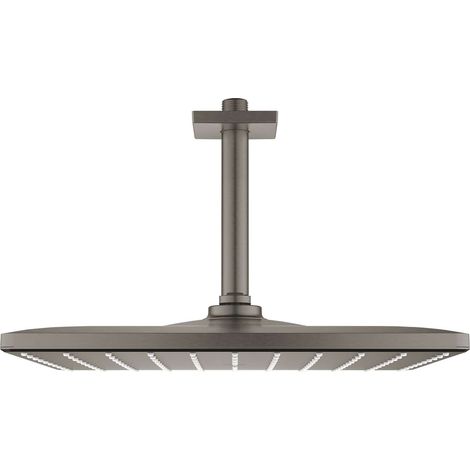 Grohe Rainshower Mono 310 Cube Set soffione doccia a soffitto altezza 142 mm, 1 getto Antracite, 26566AL0 (1/3)