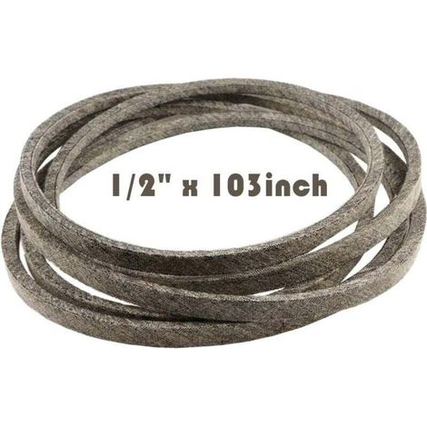Courroie d'entraînement des lames du pont de la tondeuse à gazon pour John Deere GX20072 GY20570, Cub Cadet/MTD/Troy-Bilt 754-04219 954-04219 OCC-754-04219 1/2"x 103" Fabriqué