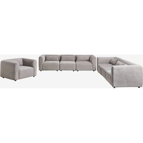 Set soggiorno con 2 divani componibili in 3 pezzi e poltrona Fogler SKLUM            