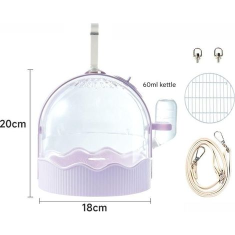 Sacs de voyage transparents pour maison avec bouteilles d'eau et porte-stations, petits sacs de voyage pour maison, camping, sacs à provisions (1/5)