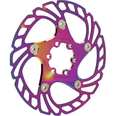 Hochfeste, schwimmend gelagerte Bremsscheibe aus Edelstahl, farbig, 6 Schrauben, für Mountainbikes (MTB), 160 mm (1/5)