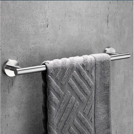 NALOOKAMIC Ensemble d'accessoires de salle de bain 10 pièces , 2 barres porte-serviettes , 2 porte-papier toilette , 2 anneaux porte-serviettes , 4 crochets pour peignoir , acier inoxydable , fixation (1/3)
