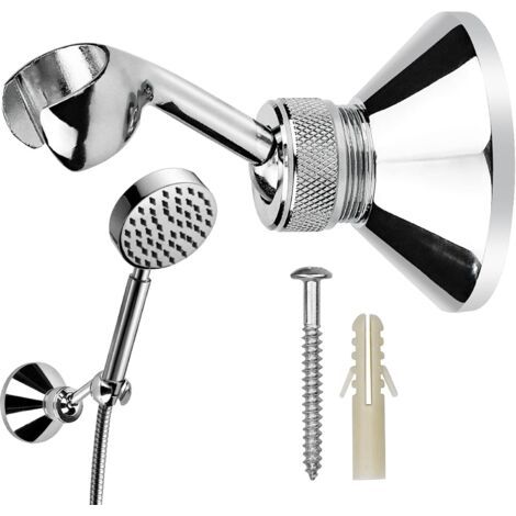 QORVA-Support Douchette Support Orientable à 360° Mural Pour Douchette Support de Pomme de Douche à Main Réglable pour Douche de Salle de Bain (1/5)