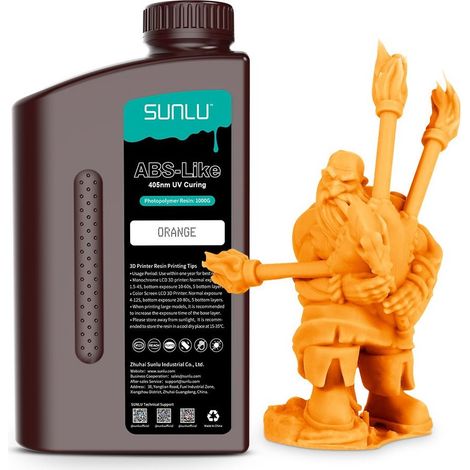 SUNLU ABS-Like 3D Printer Rapid Resin SUNLU ABS-Like 3D Printer Rapid Resin Orange 1000g