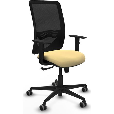 Chaise de bureau piqueras y crespo Zulema noire maille (1/2)