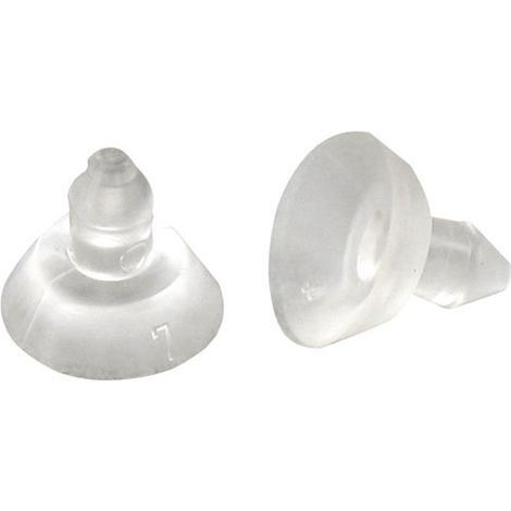 5 transparente Anti-Rutsch-Vakuumsauger D.10mm, 12er Blister – Vynex