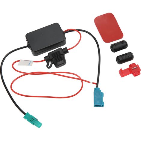 Amplificateur de signal d'antenne radio FAKRA II Interface 12V 75Ohms AM FM Booster d'antenne pour voitures (1/5)
