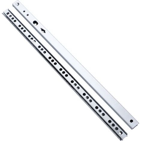 Set mit 5 Paar (10 Stück) Kugelgelagerten Schubladenschienen, Auszugsteil, 17 mm x 278 mm (1/5)