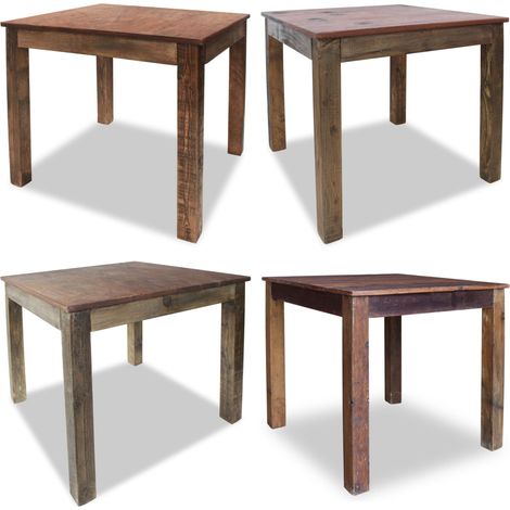Table à manger bois de récupération mélangé 82x80x76 cm - Table À Manger - Table En Bois - Meubles Rustiques - Décoration Intérieure - Table Design - Home & Living (1/5)