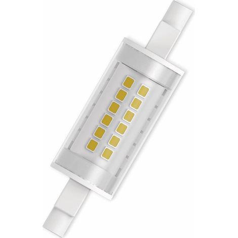 LED SLIM LINE R7S Tube Crayon LED culot R7s, 6W = 60W équivalent incandescent Blanc chaud 2700K, Paquet de 1 (1/3)