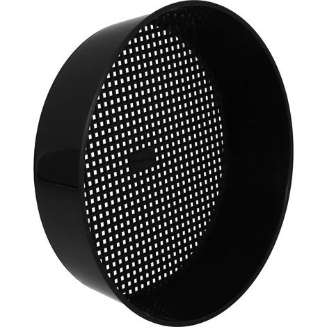 Tamis à Terre Rond Noir - 1 Pièce - Plastique Robuste - Filtrage Précis Sable et Graviers - Jardinage Compost et Rocaille - 20,8 x 18,5 cm (1/5)