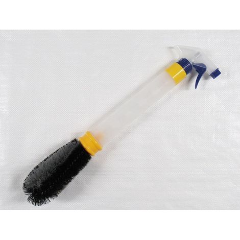 Alloy Wheel Cleaning Brush With Sprayer - Wash  Cleaner Detail Car Bike (1/3)