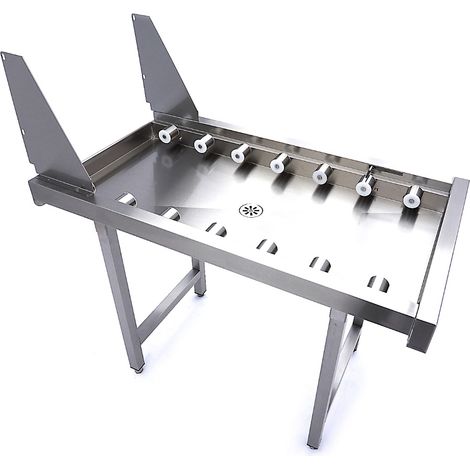 Table à Rouleaux Droits Inox - pour Convoyeur à Paniers Lave-Vaisselle - Maxima