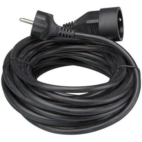 RALLONGE - 10 m - NOIR - 3G1.5 EC10B RI9514
