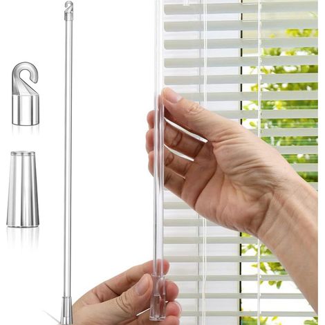 17-Zoll-Acrylgriff-Drehhaken, Jalousienzubehör, transparente Stange, Hebestange, auf Lager (1/5)