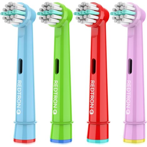 Kids Toothbrush - Soft Bristle Replacement Heads for Sensitive Teeth and Gums (Pack of 4) (1/5)