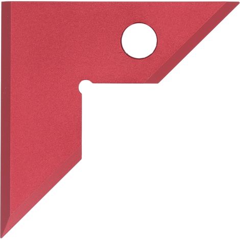 Escuadra de carpintero de 45°/90°, posicionamiento preciso, aleación de aluminio, herramienta de medición de ángulos para sierra de mesa, roja (1/5)