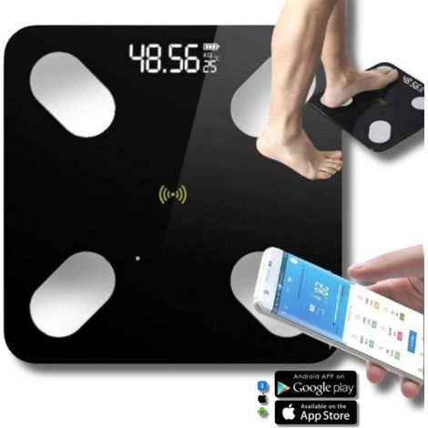 Balanza de baño electrónica Bluetooth de 180 kg