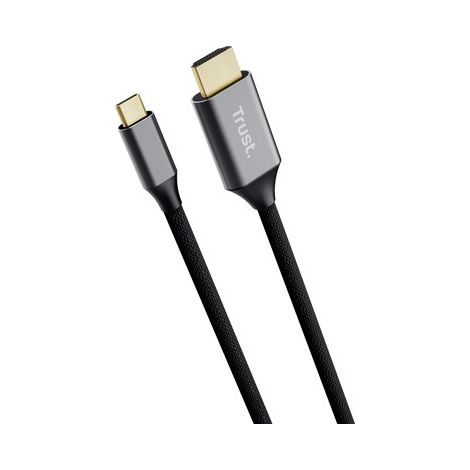Trust 25630 adattatore per inversione del genere dei cavi USB-C HDMI Nero, Argento (1/3)